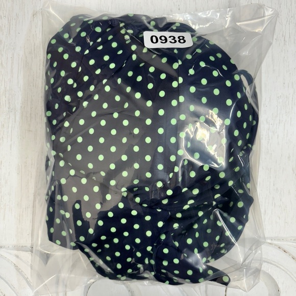 NWT Swimsuits for all Retro Polka Dot Halter Skirted One Piece Swimsuit 12 Navy - Picture 7 of 7